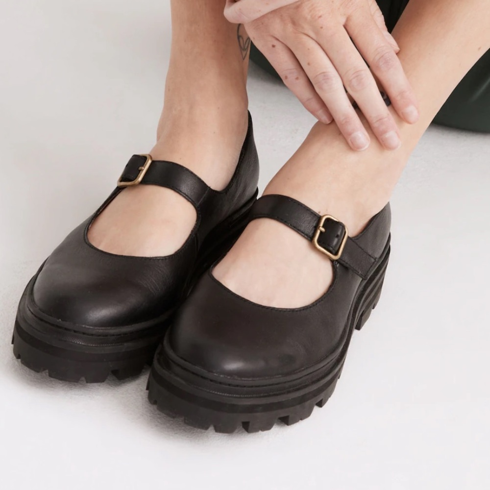 Madewell Freya Platform Lug Sole Mary Janes